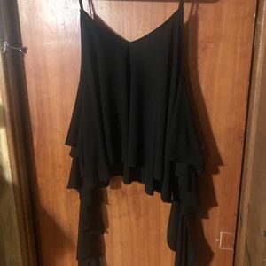 Black strap blouse